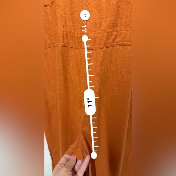 Christy Dawn Painter Linen Jumpsuit in Rust S NWOT - Picture 4 of 16